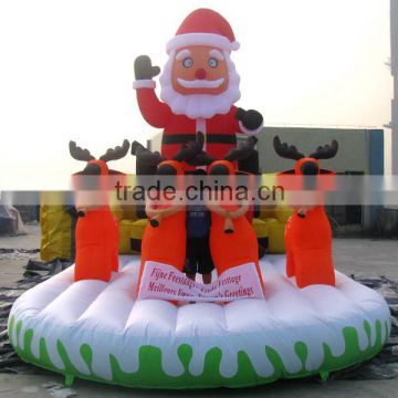 Free shipping commercial inflatable christmas hunter santa