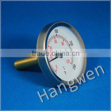 Economy bimetal pipe hot water thermometer