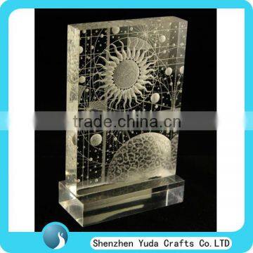 laser engraving design acrylic plaque block plexiglass awards display