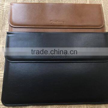 Free Sample !! Waterproof Top Class Soft PU Leather Laptop Bag for Microsoft Surface Pro4 photo-2