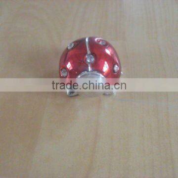 porcelain plated silver ladybird
