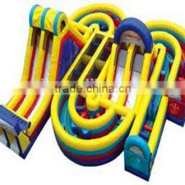 cheap ADRENALINE rush extreme giant inflatable obstacle course for sale