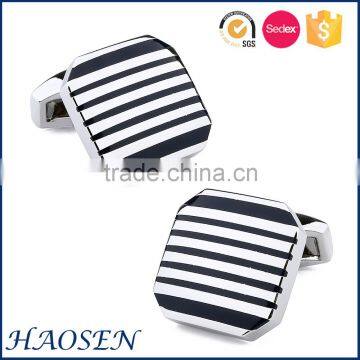 Professional Design Rhodium And Black Designer Cufflinks