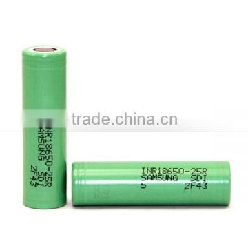 18650 25R 2500mah 20A 3.7v li-ion rechargeable battery from Efest