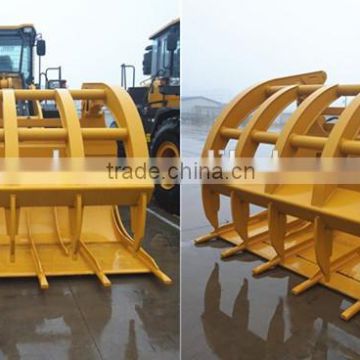 SDLG Wheel Loader Attachment Grasp Fork, Grass Grapple for sale