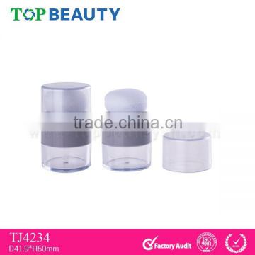 TJ4234- New Empty Cosmetic Loose Powder Container with Sponge