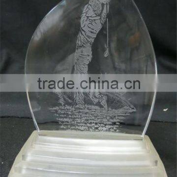 Personalized custom acrylic tennis trophy