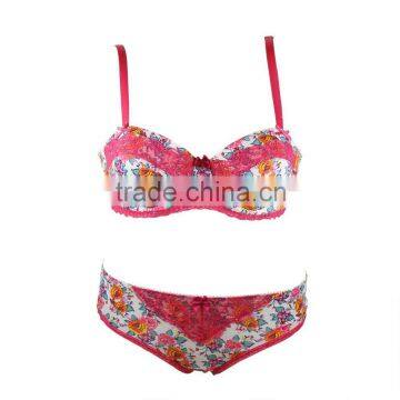 Cotton Bra and Panties Bra Teenage Girl Bra and Panty Sets Fancy Color