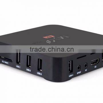 New Dsign Android 5.1 1GB DDR3 RAM Mx8 Plus Smart tv Box Android Mx8 Plus Ott tv Box