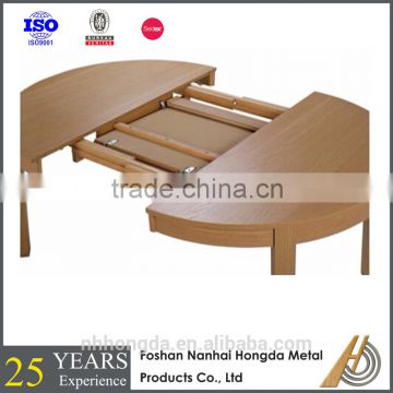 space saving wooden extendable dining table