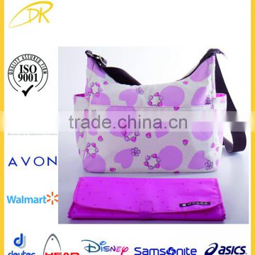 Quanzhou factory baby changing bag, diaper changing bag, adult diaper bag