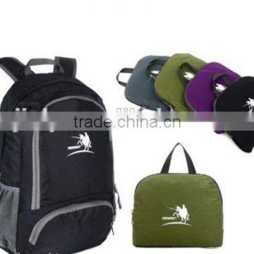 4 Colors Available Waterproof Nylon Foldable Backpack