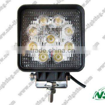 4Inch 27W LED Work Light Used For truck, heavy-duty,farming, mining LED driving light pencil/flood auto headlight