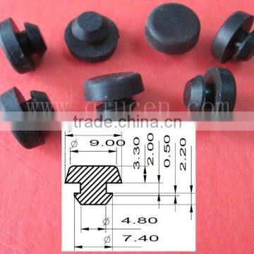 Mini Rubber Stopper / Small Silicone Plug / Miniature Silicone Rubber End Stopper