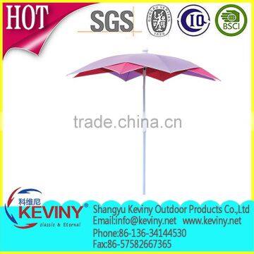 double layer beach umbrella parasol cross outddoor umbrella made by chinese umbrella manufacturer parapluie factory