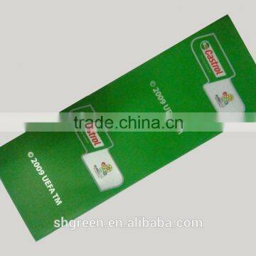 2016 stylish satin green main printing label for T-shirt