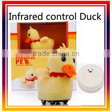 Simulation Infrared control I/R duck,RC wool fabric Duck,hot toys for christmas 2015