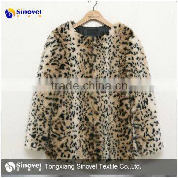 Haining 100% polyester printed short hair velvet fabric for clothes/garment fabric