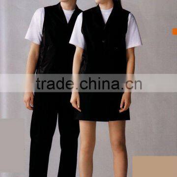 HOT selled smart design restaurant cleaning staff uniform