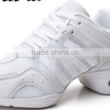 Girls white evkoo dancing shoes pure colored cheer shoes performance Sport dance Shoes