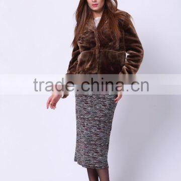 2016 PRETTY STEPS Winter Collections Woman Gender and OEM Service Supply Type Faux Fur Jacket photo-4