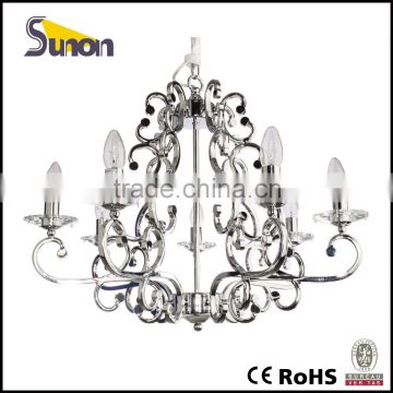 Hot-sale European style iron chromium plating pendant lamp