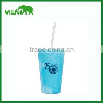 Double wall tumbler with paper insert