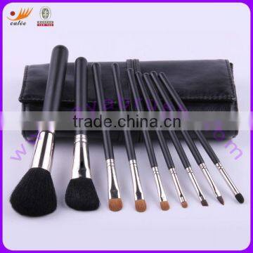 Cosmetic/Makeup Brush Set with Wooden Handle, Made of Goat and Synthetic Hair