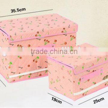 Eco-Friendly Portable Clothes Sundries Hard Cloth Storage Bag Case Container Box photo-2