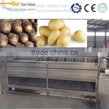 continuous screw taro washing peeling machine 0086-15037185761