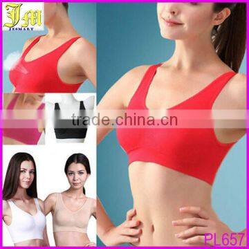 XXXL Hot Sexy Women Seamless Padded Athletic Yoga Running Sports Bra Crop Tank Top Vest Wholesale