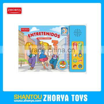 kids educational preschool book spanish drawing joke book toys