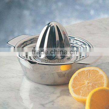 Stainless Steel Lemon Orange Citrus Juicer With Bowl, stainless steel manual juicer,Lemon Squeezer