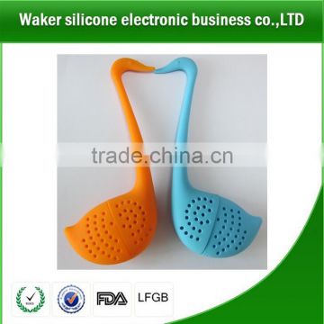 eco-friendly silicone swan shape tea steeper