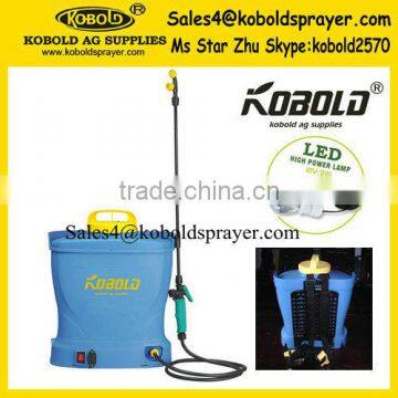 Agricultural backpack battery power sprayer