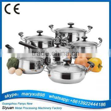 Professional Non-stick 12pcs stainless steel cookware for sale