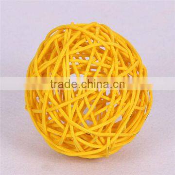 Weaving colored rattan ball/Wedding Decorative Rattan Ball