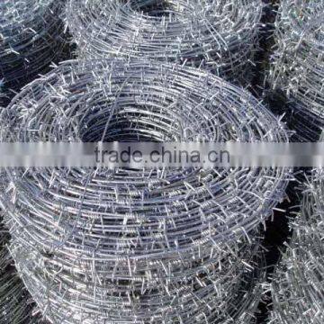 galvanized Barbed Iron Wire stainless steel colorfull pvc coated wire mesh made in china