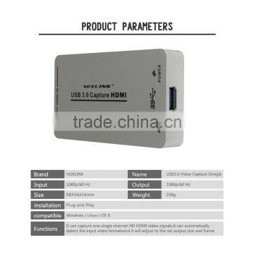 VOXLINK Metal Case 1080P HDMI to USB3.0 hd Video Capture Card Converter photo-2