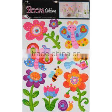 2 x Fantastic Removable Girls Wall Bedroom Room Stickers - Flowers Design