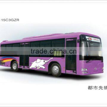 11m 38 seats shaolin low floor city bus