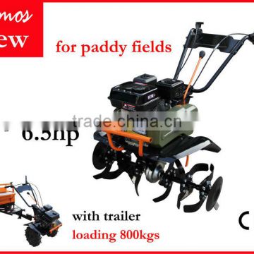 4-stroke power tiller cultivator with trailer