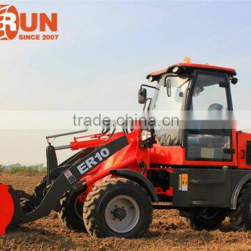 Everun Brand Farming Tools 1.0 Ton Compact Wheel Loader With Mixer Bucket photo-5
