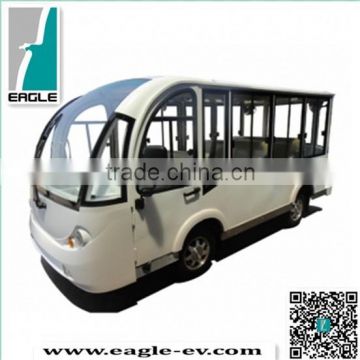 Electric shuttle bus with aluminum hard door, 14 seats ,EG6158KF, CE approved, brand new