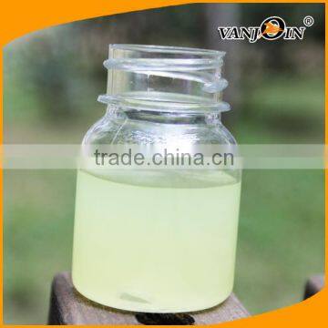 1.5 oz Clear PET Juice Bottles With White Caps