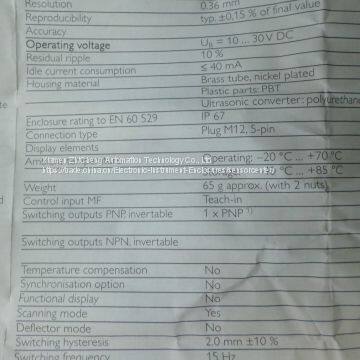 Type:sick WTB27-3P1111S06 Order Number: 1028442 Product Family: W27-3 Product Family: Photoelectric Sensor photo-3
