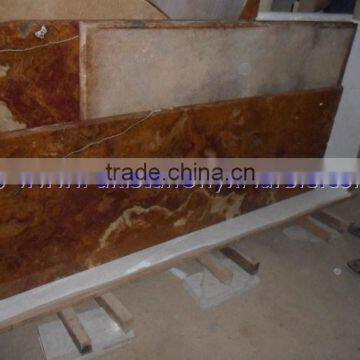 DECORATIVE MULTI RED ONYX COUNTERTOPS photo-3