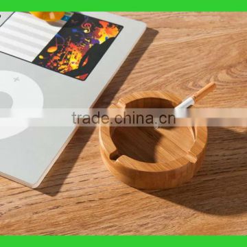 Custom round bamboo ashtray Bamboo ashtray