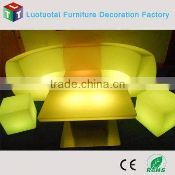 Popular Modern Hotel Leisure LED Light Up Sofa Furniture photo-3