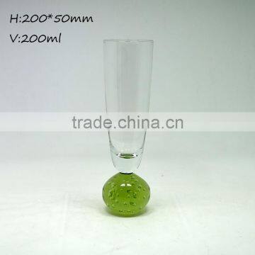 High Grade Clear Crystal Champagne Flute Wine Glass Stemware photo-5